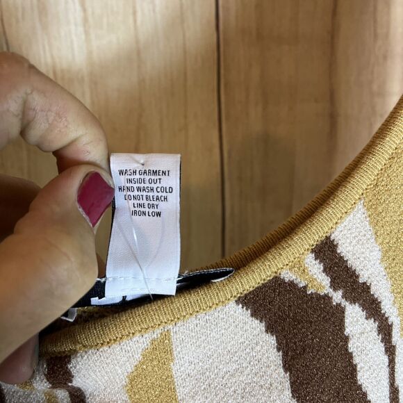 NWT RSQ Swirl Woman’s Bodycon Tank Dress Size Large Viscose Polyester Nylon - Picture 5 of 10